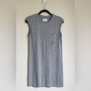 McGuire Gray Double Pocket T-Shirt Dress Small